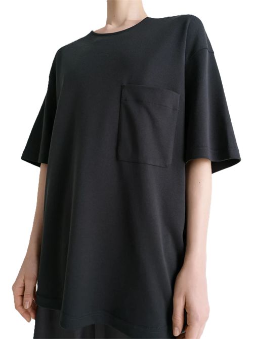 Relaxed T-shirt Lemaire Lemaire | TO1457 LJ1043BK999 BLACK